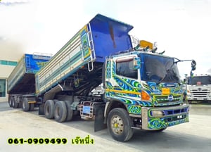 🔥ด่วน!! Vายตัด🔥 สิบล้อดั้มพ์พ่วง Hino FM1A  344 แรงม้า ปี 2556 (3163)