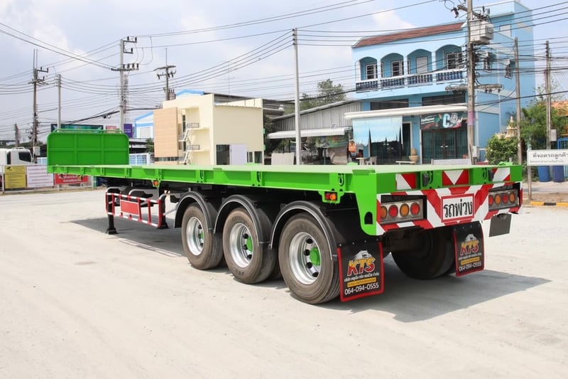 หางพื้นเรียบสามเพลา อู่ ส.สมบัติ ปี 2561 (5529)