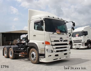 🔥 สิบล้อหัวลาก 380 ไมล์ 26,xxx km. ☎️สนใจโทร. 061-0909499  👉สิบล้อหัวลาก Hino Victor  380 แรงม้า ปี 65 (1796)