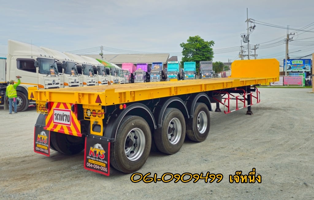 หางเเพื้นเรียบสามเพลา อู่ WAFA ปี 2563 (6112)