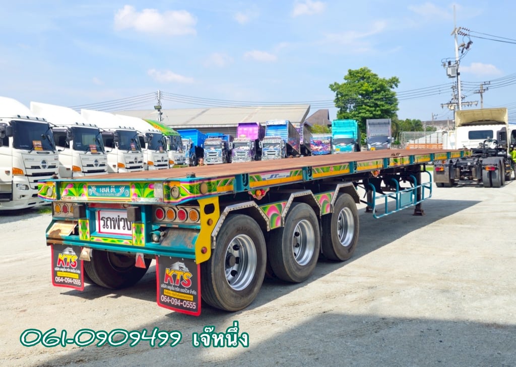 หางพื้นเรียบสามเพลา อู่ เอส.ที ปี 2561 (9740)