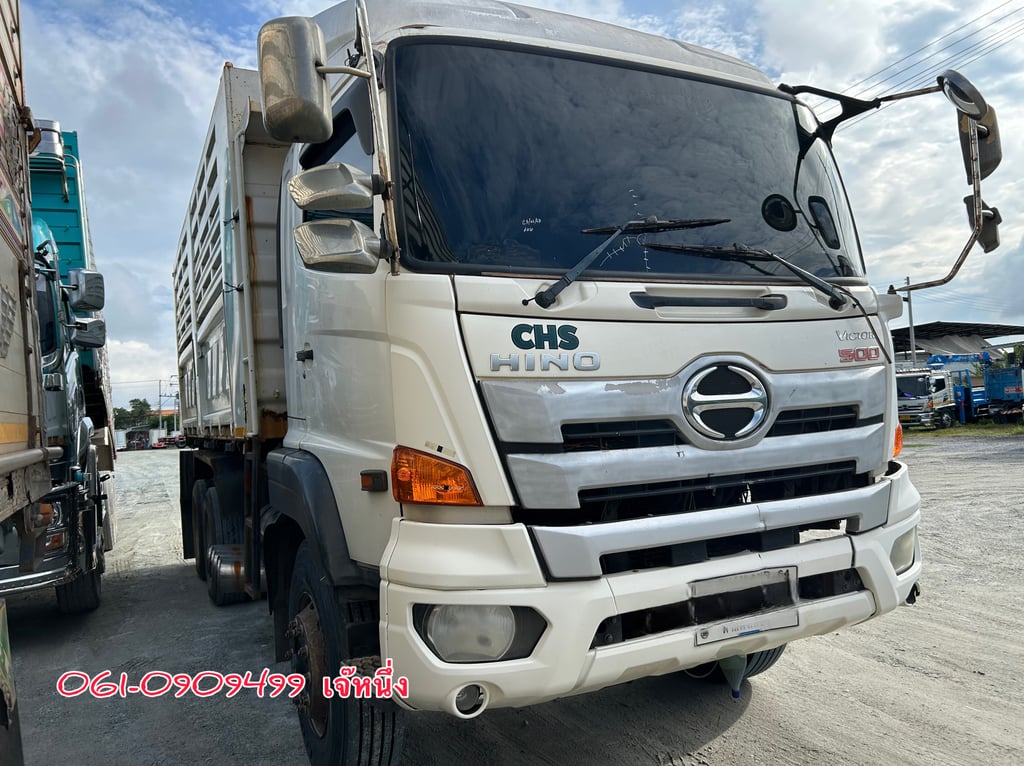 🔥 Vายตัด สิบล้อดั้มพ์เดี่ยว Hino Victor  344 แรงม้า ปี 2559 (3775)