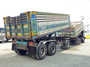 สิบล้อดั้มพ์พ่วง Hino FM1A  344 แรงม้า ปี 2556 (3163)