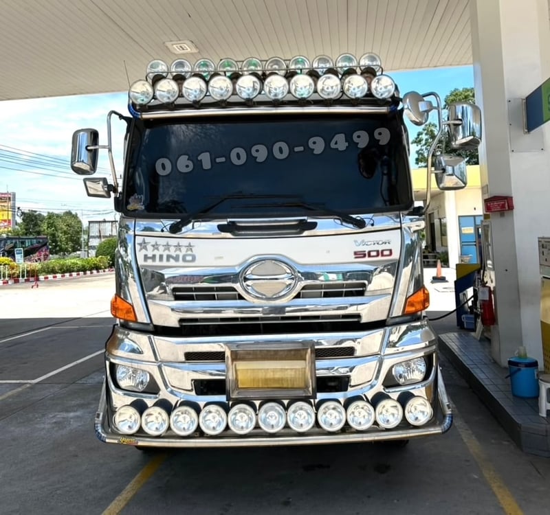 สิบล้อดั้มพ์สามมิตรแท้  โทร.061-0909499   สิบล้อดั้มพ์ HINO FM1A  344 แรงม้า ปี 66 กระบะสามมิตร ไมล์ 152,xxx km. (5411)