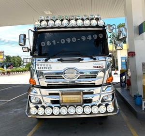 สิบล้อดั้มพ์สามมิตรแท้  โทร.061-0909499   สิบล้อดั้มพ์ HINO FM1A  344 แรงม้า ปี 66 กระบะสามมิตร ไมล์ 152,xxx km. (5411)