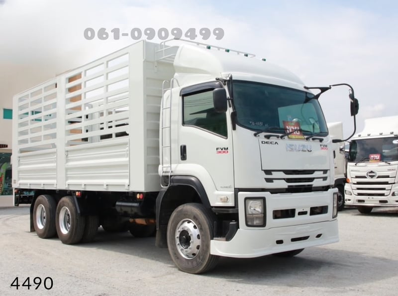 สิบล้อกระบะคอก ISUZU FVM 300 แรงม้า ปี 2563 (4490)
