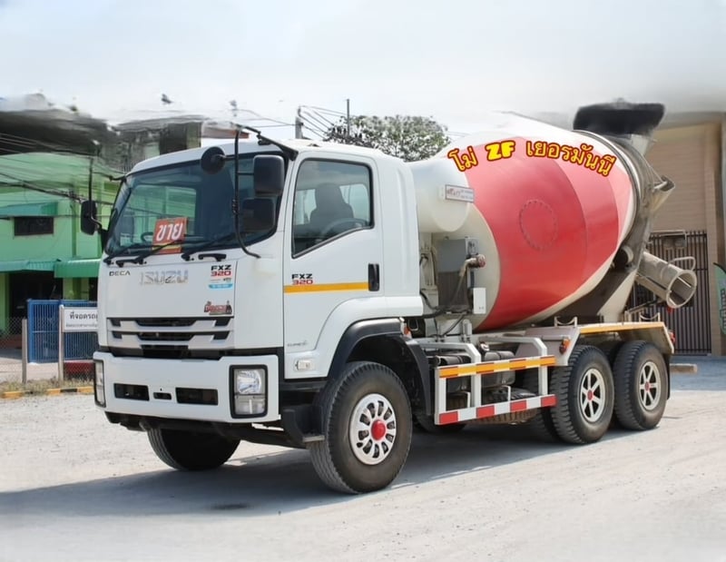 #Vาย สิบล้อโม่ปูน ISUZU FXZ 320 แรง ยังไม่จดทะเบียน (0237) 