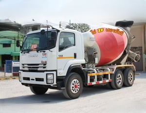 #Vาย สิบล้อโม่ปูน ISUZU FXZ 320 แรง ยังไม่จดทะเบียน (0237) 