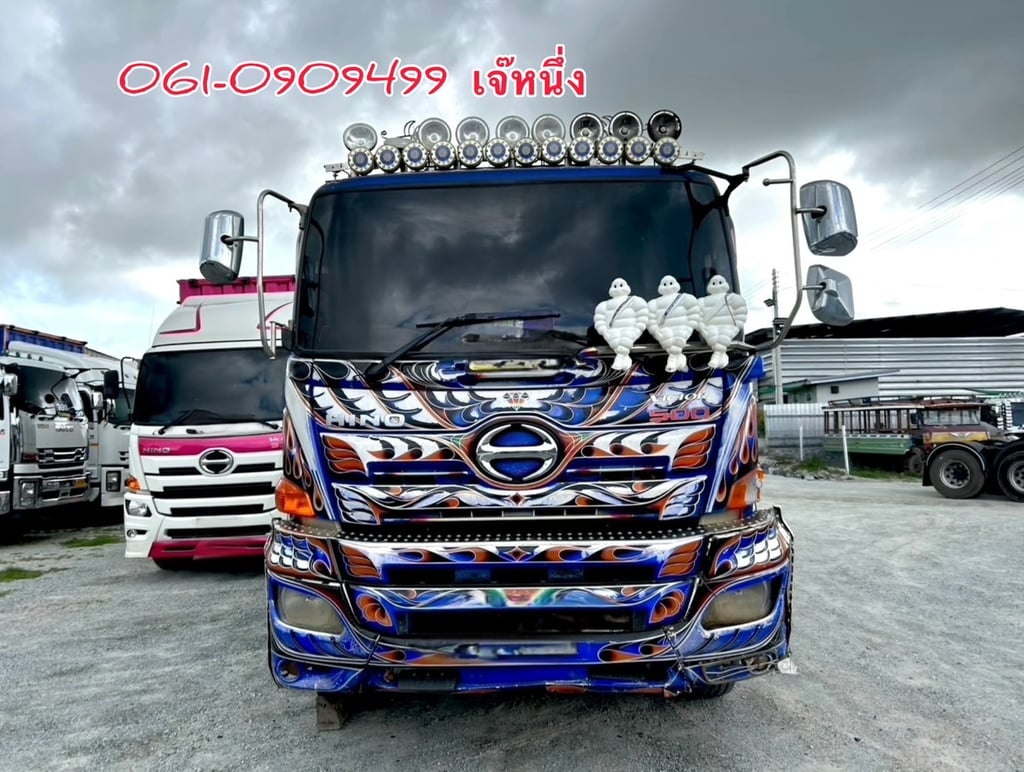 🔥 Vายตัด พ่วงเดียวจบ‼️สิบล้อดั้มพ์พ่วง Hino Victor  344 แรงม้า ปี 60 (0063)