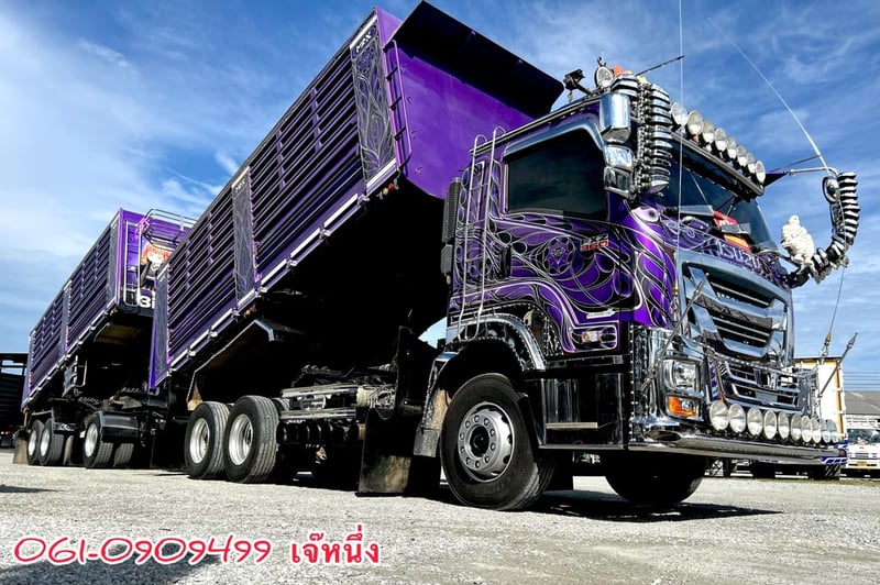 สิบล้อดั้มพ์พ่วง Isuzu Fxz  360 แรงม้า ปี 2566 (9107,9108)