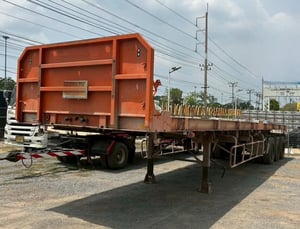 หางพื้นเรียบสามเพลา อู่ WAFA ปี 2565 (9292) Sาคา 440,000 บาท  ➖➖➖➖➖➖➖➖   📞สนใจโทร. 061-0909499 เจ๊หนึ่ง ** ขอเน้นโทรนะคะ **  . #รถบรรทุกมือสอง #รถบรรทุก  #หางพื้นเรียบ #เจ๊หนึ่งรถบรรทุกมือสอง