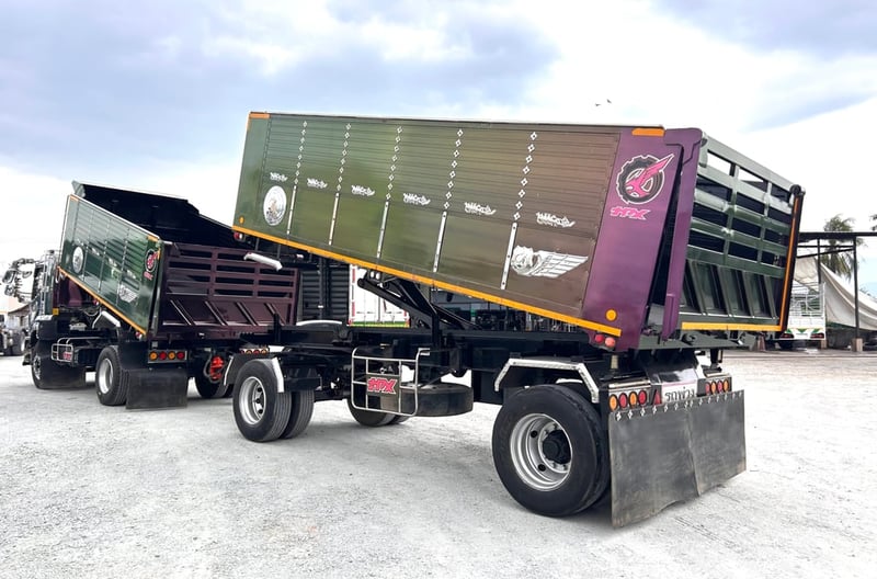 👉หกล้อดั้มพ์ ISUZU FTR  240 แรงม้า ปี 65 (5403) 👉หางดั้มพ์สองเพลา อู่ เดอะฟีนิกซ์ ปี 65 (5404)
