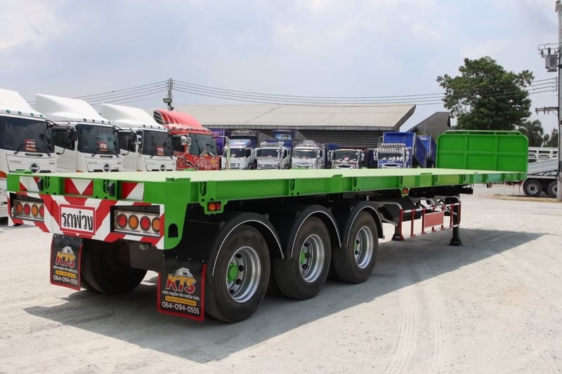 หางพื้นเรียบสามเพลา อู่ ส.สมบัติ ปี 2561 (5529)