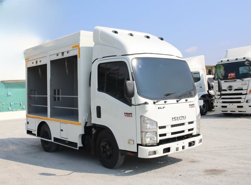 🔥 ขายตัด! ใครช้าคือพลาด ☎️สนใจโทร. 061-0909499  👉หกล้อ FOOD TRUCK ISUZU NMR 130 แรงม้า ปี 2558 (5477)