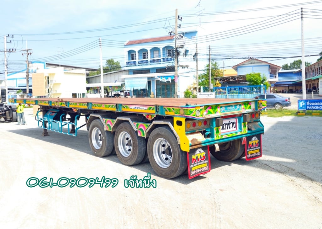 หางพื้นเรียบสามเพลา อู่ เอส.ที ปี 2561 (9740)