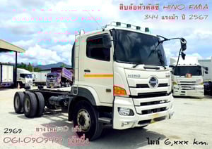 ‼️ไมล์ 6 พันโล สิบล้อหัวคัซซี Hino Victor  344 แรงม้า ปี 2567 (2969)