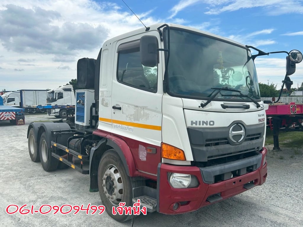 💥โปรขายคู่หัวลาก  ลด 120,000 บาn  หัวลากเสริมคานหน้า  ลงเล่มแล้ว Hino FG8J  260 แรงม้า ปี 62 (2335)