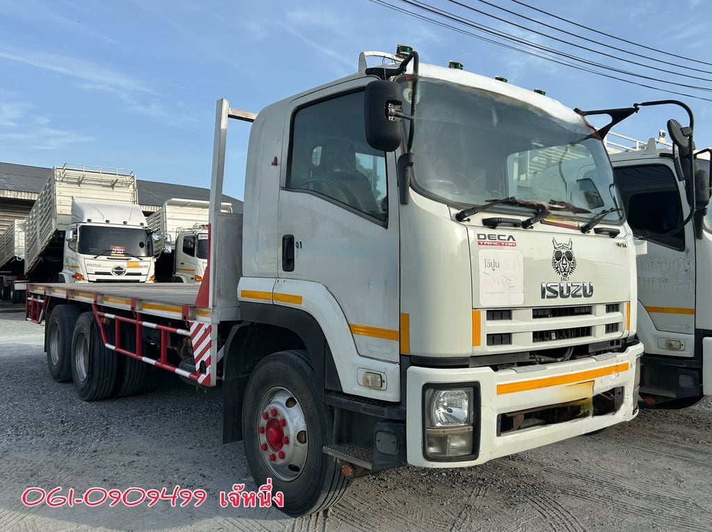 🔥โปรขั้นบันได ยิ่งซื้อยิ่งลด  สิบล้อพื้นเรียบเพลาเดียว Isuzu Fvm 240 แรงม้า ปี 2555 (5844)