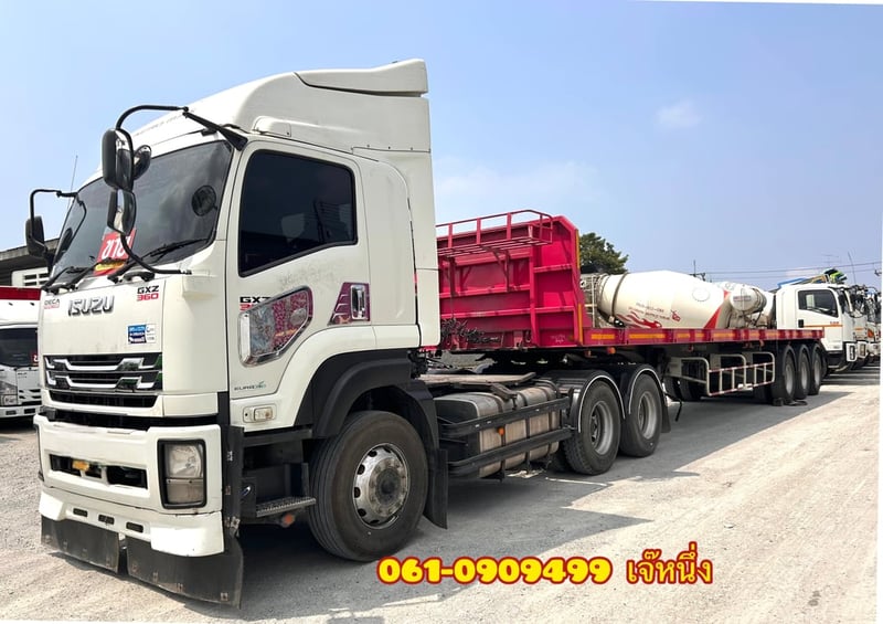 👉สิบล้อหัวลาก ISUZU GXZ 360 แรงม้า ปี 64 (2133) ✔️เครื่องเดิม,เกียร์เดิม ✔️มือเดียวป้ายแดง,ไม่มีชนหนัก 👉หางพื้นเรียบสามเพลา อู่ พนัส ปี 65 (2254) 👉สิบล้อหัวลาก ISUZU GXZ 360 แรงม้า ปี 64 (2133) ✔️เครื่องเดิม,เกียร์เดิม ✔️มือเดียวป้ายแดง,ไม่มีชนหนัก 👉หางพื้นเรียบสามเพลา อู่ พนัส ปี 65 (2254)