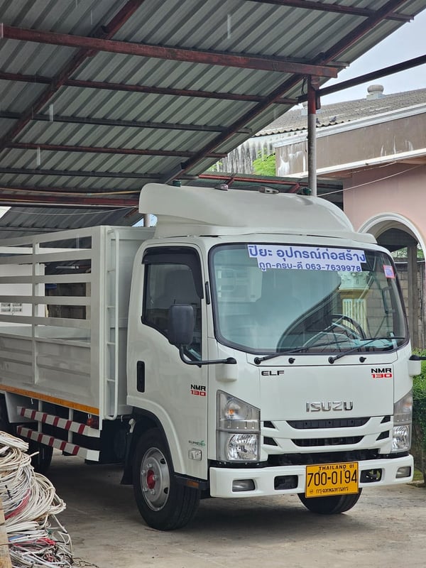 ISUZU NMR 96แรงม้า รถบรรทุก 6ล้อ กระบะคอกสูง ปี2019 เลขไมล์น้อยกว่า 500,000 กม.
