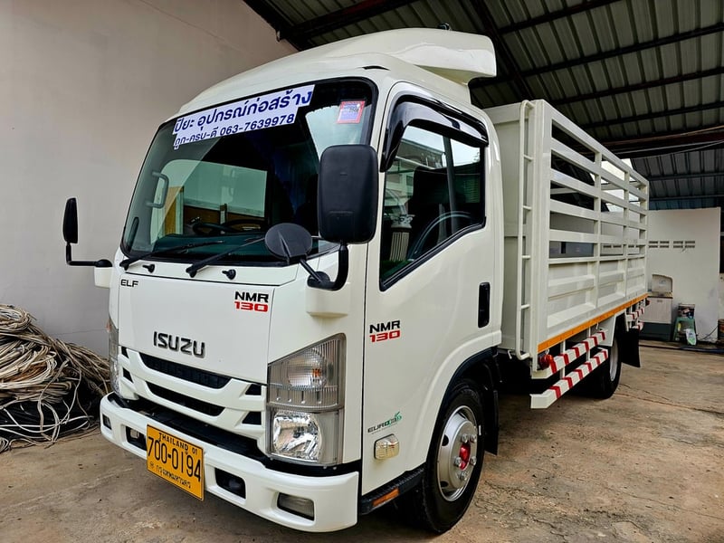 ISUZU NMR 96แรงม้า รถบรรทุก 6ล้อ กระบะคอกสูง ปี2019 เลขไมล์น้อยกว่า 500,000 กม.