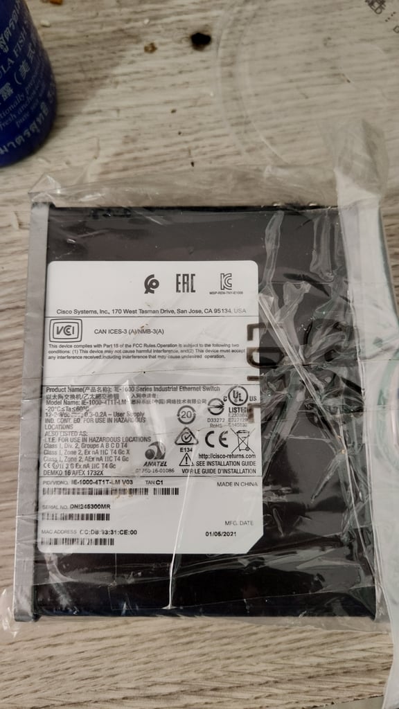 Cisco Industrial Ethernet 1000 Cisco Industrial Ethernet 1000