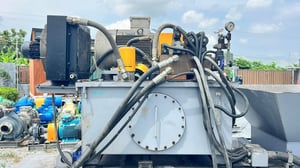 เครื่องอัดก้อนแนวนอน (อัดกระป๋อง)🇰🇷Made in KOREA🇰🇷มอเตอร์ ขนาด 30 HP⚡️380V⚡️งานตัดประมูลสภาพใหม่พร้อมใช้