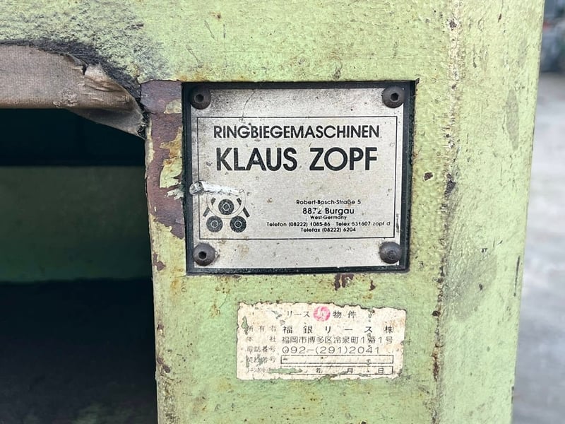 เครื่องดัดแป๊ปไฮดรอลิคงานยุโรป(PROFILE_BENDING_MACHINE)🇩🇪KLAUS ZOPE GERMANY🇩🇪 รุ่น C-403 HE⚡️380V⚡️