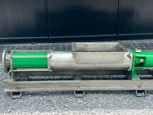 สกรูเพลสสเตนเลสงานยุโรปALLWEILER AG GERMANY ท่อ 6” ห้องสกรูยาว 140 cm เกียร์ขนาด 5 HP 380V สกรูเพลสสเตนเลสงานยุโรปALLWEILER AG GERMANY ท่อ 6” ห้องสกรูยาว 140 cm เกียร์ขนาด 5 HP 380V