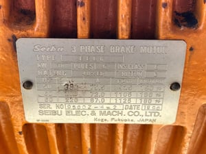 วินซ์สลิงไฟฟ้าเก่าญี่ปุ่น(กว้าน)🇯🇵SEIBU WINCH JAPAN🇯🇵Typs : PWS 30 ton  สลิงยาว 100 เมตร โต 25 mm ( 1” )⚡️380V⚡️💥#สดจากนอก🇯🇵💥