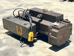 รอกสลิงไฟฟ้างานญี่ปุ่น🇯🇵Mitsubishi ขนาด 3 ตัน ขึ้นลง 2 ทิศทาง  สลิงยาวประมาน 8 เมตร⚡️380V⚡️