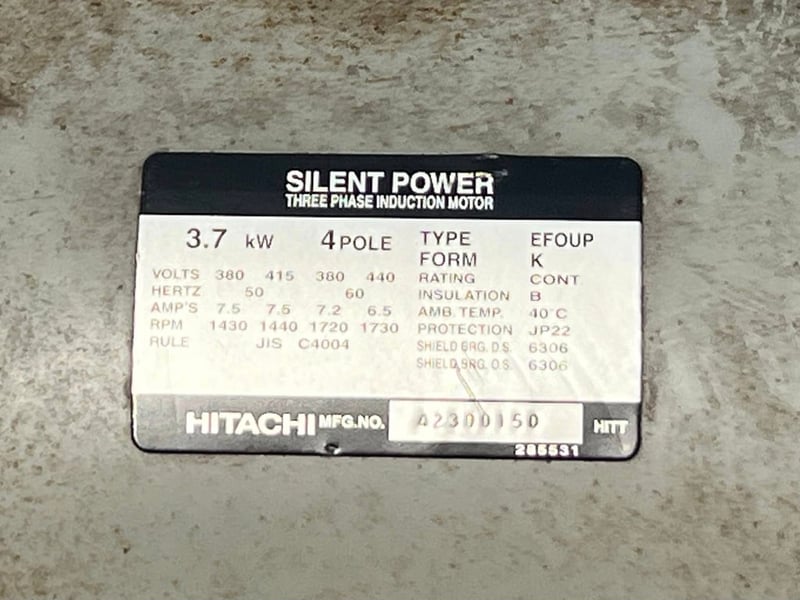 มอเตอร์ไฟฟ้า🇯🇵HITACHI JAPAN🇯🇵ขนาด 5~7.5~10 HP⚡️380V⚡️เข้ามาหลายตัวงานตัดประมูลสภาพสด