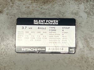 มอเตอร์ไฟฟ้า🇯🇵HITACHI JAPAN🇯🇵ขนาด 5~7.5~10 HP⚡️380V⚡️เข้ามาหลายตัวงานตัดประมูลสภาพสด