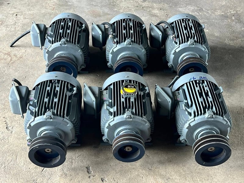 มอเตอร์ไฟฟ้า HITACHI ขนาด 5 HP 4 POLE 1410 RPM⚡️380V⚡️เข้ามา 6 ตัว สภาพนางฟ้า‼️