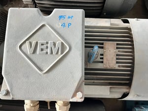 มอเตอร์ไฟฟ้ากำลัง🇩🇪 VEM Germany 🇩🇪ขนาด 75 HP  4 pole  1470 rpm⚡️380V⚡️เข้ามา 3 ตัว