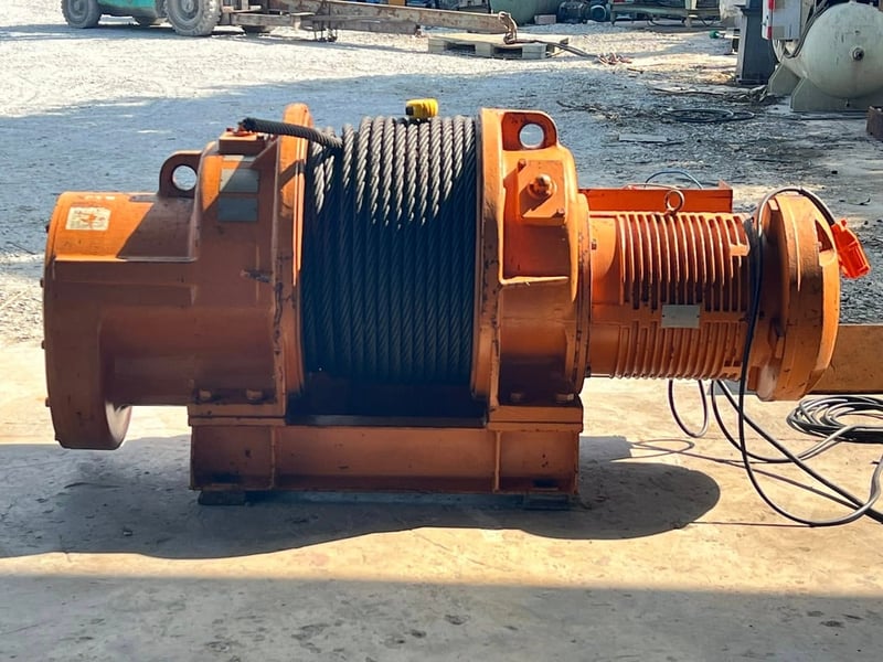 วินซ์สลิงไฟฟ้าเก่าญี่ปุ่น(กว้าน)🇯🇵SEIBU WINCH JAPAN🇯🇵Typs : PWS 30 ton  สลิงยาว 100 เมตร โต 25 mm ( 1” )⚡️380V⚡️💥#สดจากนอก🇯🇵💥