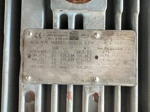 มอเตอร์ไฟฟ้ากำลัง🇩🇪 VEM Germany 🇩🇪ขนาด 75 HP  4 pole  1470 rpm⚡️380V⚡️เข้ามา 3 ตัว