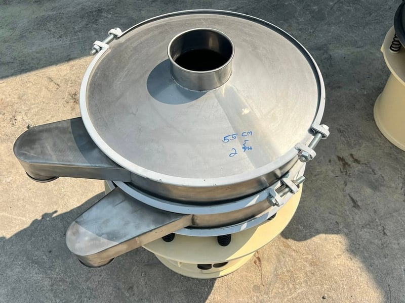 ถังร่อนเขย่างานสเตนเลสแบบ2ชั้น ขนาด 50 cm⚡️380V⚡️เข้ามา 2 ตัว