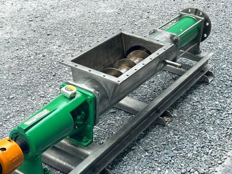สกรูเพลสสเตนเลสงานยุโรปALLWEILER AG GERMANY ท่อ 6” ห้องสกรูยาว 140 cm เกียร์ขนาด 5 HP 380V สกรูเพลสสเตนเลสงานยุโรปALLWEILER AG GERMANY ท่อ 6” ห้องสกรูยาว 140 cm เกียร์ขนาด 5 HP 380V