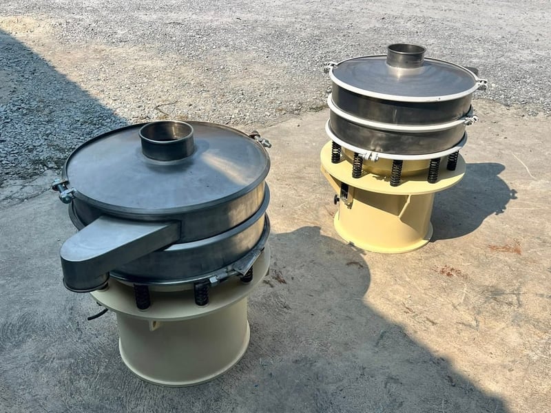 ถังร่อนเขย่างานสเตนเลสแบบ2ชั้น ขนาด 50 cm⚡️380V⚡️เข้ามา 2 ตัว