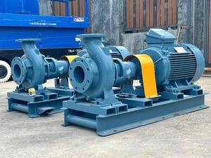 ชุดปั้มน้ำหอยโข่ง🇮🇹CALPEDA ITALY🇮🇹ขนาด 40 HP ขนาดท่อ 5~4”  H : 45 m Q : 300 m3h⚡️380V⚡️เข้ามา 2 ชุด