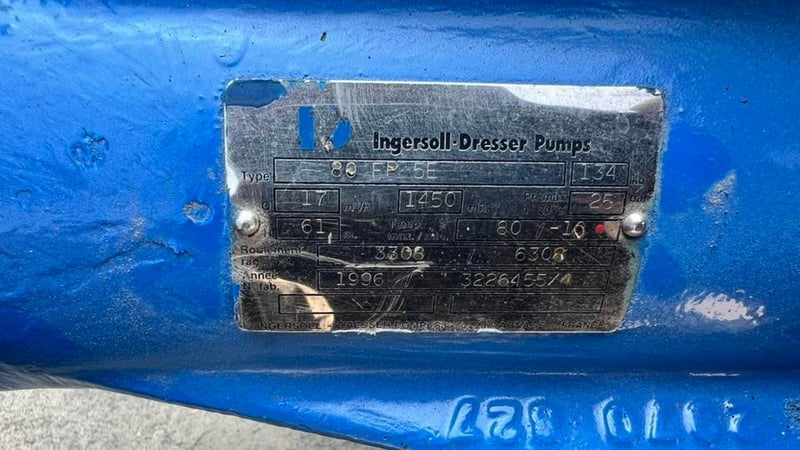 ปั้มมัลติจสเตทหลายใบพัด🇩🇪INGERSOLL-DRESSER🇩🇪ใบพัดทองเหลือง ขนาดท่อ 3~2.5” H : 61 m Q : 17 m3h เข้ามา 6 ตัว ปั้มมัลติจสเตทหลายใบพัด🇩🇪INGERSOLL-DRESSER🇩🇪ใบพัดทองเหลือง ขนาดท่อ 3~2.5” H : 61 m Q : 17 m3h เข้ามา 6 ตัว