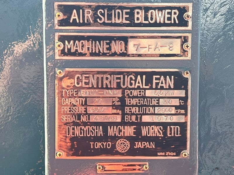 โบลเวอร์ดูดเป่าระบายอากาศ🇯🇵DENGYOSHA FANS JAPAN🇯🇵ขนาด 7.5 HP 2900 rpm⚡️380V⚡️เข้ามา 3 ตัว โบลเวอร์ดูดเป่าระบายอากาศ🇯🇵DENGYOSHA FANS JAPAN🇯🇵ขนาด 7.5 HP 2900 rpm⚡️380V⚡️เข้ามา 3 ตัว