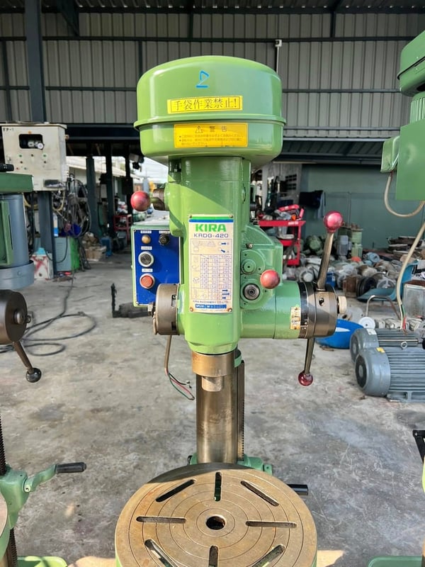 สว่านแท่นเก่าญี่ปุ่น🇯🇵KIRA JAPAN🇯🇵รุ่น 420 (1.1 ต่อ 4”)⚡️380V⚡️เช็คฟิตทั้งระบบพร้อมใช้ เข้ามา 6 ตัว💥#สดจากนอกเก่าญี่ปุ่น💥