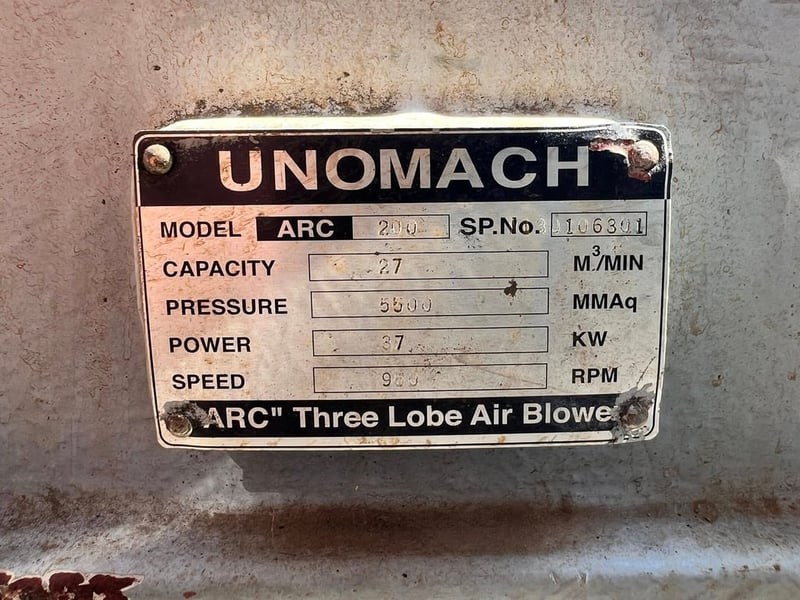 รูทโบลเวอร์อัดอากาศ(RootBlower) UNOMACH - ARC มีมาเฉพาะตัวรูทแท่นฐานและหม้อกรอง เข้ามาหลายตัว (ไม่มีมอเตอร์) รูทโบลเวอร์อัดอากาศ(RootBlower) UNOMACH - ARC มีมาเฉพาะตัวรูทแท่นฐานและหม้อกรอง เข้ามาหลายตัว (ไม่มีมอเตอร์)