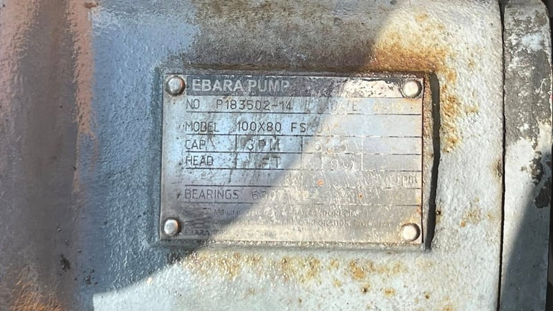 ชุดปั้มน้ำหอยโข่ง🇯🇵EBARA JAPAN🇯🇵⚡️380V⚡️เข้ามา 4 ชุด