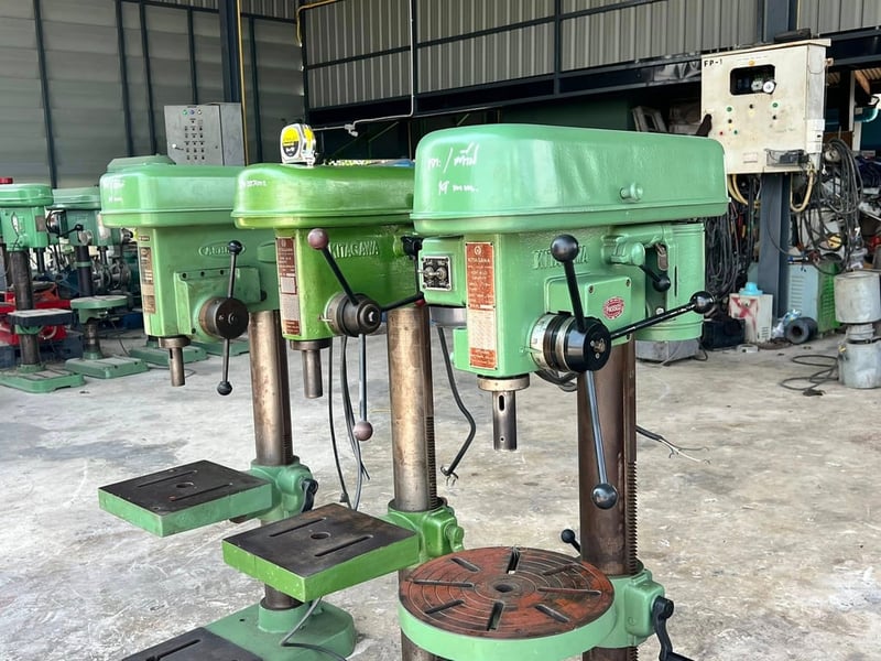 สว่านแท่นเก่าญี่ปุ่น🇯🇵KITAGAWA JAPAN🇯🇵 เจาะ 19 mm⚡️380V⚡️เข้ามา 3 ตัว