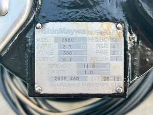 ปั้มจุ่มแช่ไดโว่(Submersible)🇯🇵ShinMaywa Japan🇯🇵ขนาด 5 HP  3”⚡️380V⚡️เข้ามา 4 ตัว