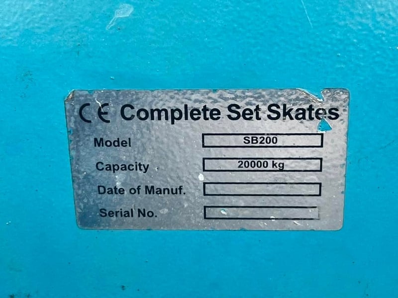 ชุดลูกกลิ้งเคลื่อนย้ายเครื่องจักร Complete Set Skates Capacity : 20000 kg (20 ton) ใช้สำหรับเคลื่อนย้ายเครื่องจักรหนัก ของสภาพใหม่เก่าเก็บ ชุดลูกกลิ้งเคลื่อนย้ายเครื่องจักร Complete Set Skates Capacity : 20000 kg (20 ton) ใช้สำหรับเคลื่อนย้ายเครื่องจักรหนัก ของสภาพใหม่เก่าเก็บ