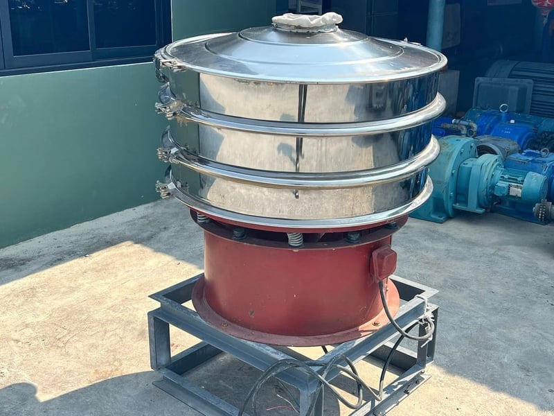 ตะแกรงร่อนเขย่าแบบสเตนเลส แบบปิ่นโต 3 ชั้น  ขนาดกว้าง 1 เมตร (100 cm)⚡️380V⚡️ด่วนนมีมาตัวเดียว‼️